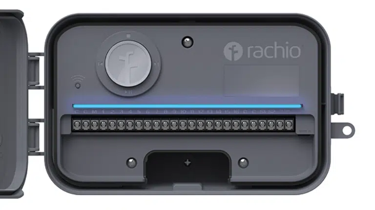 rachio pro series wi-fi irrigation controller inside view