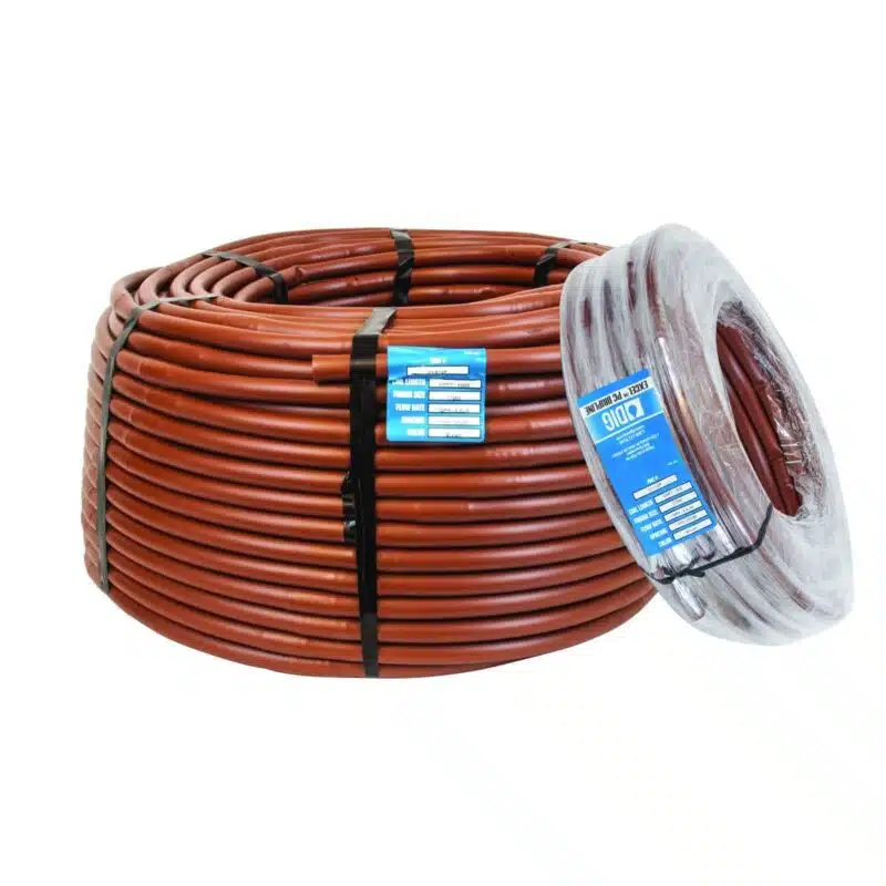 DIG ½" Poly Drip Irrigation Brown Tubing (.670 OD) - 100 ft.