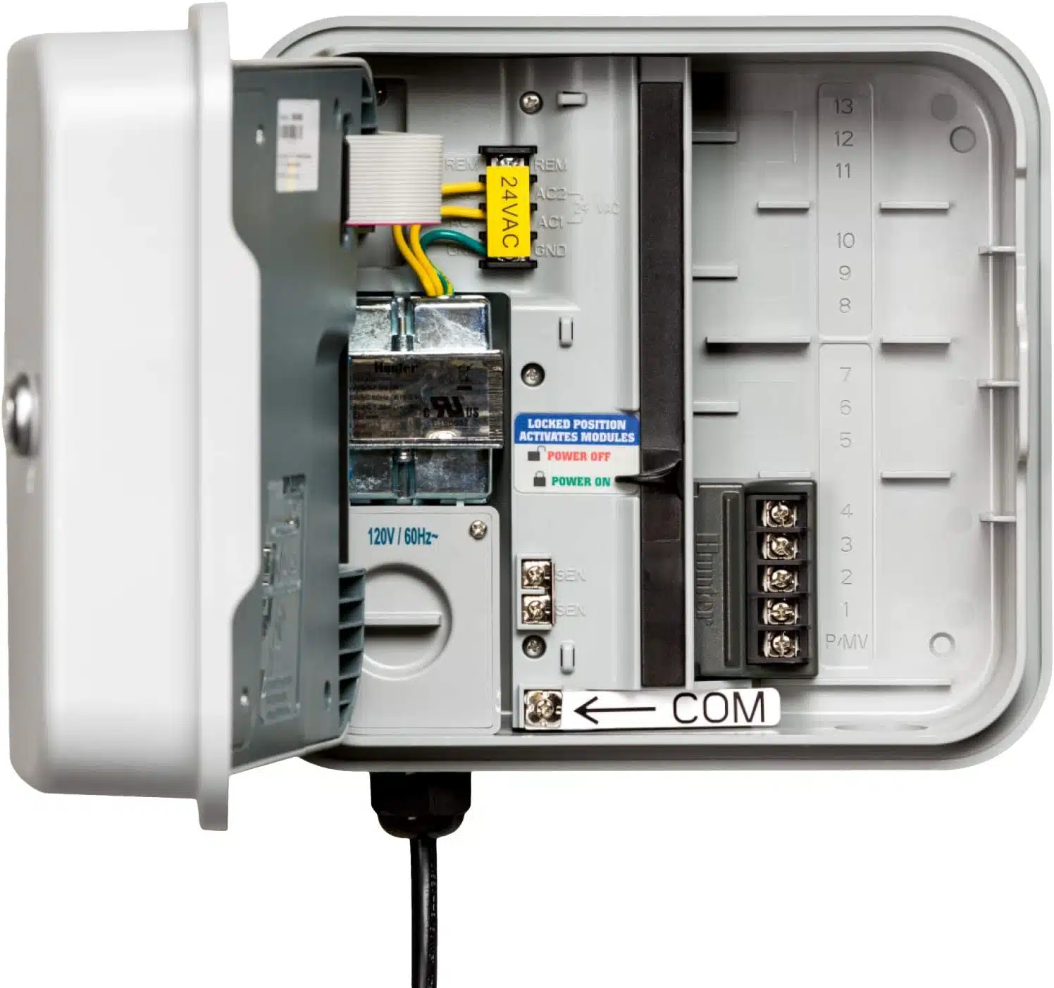 Hunter Industries HPC400 Hydrawise HPC400 Base 4-Station Outdoor Irrigation Controller, Gray - Image 3