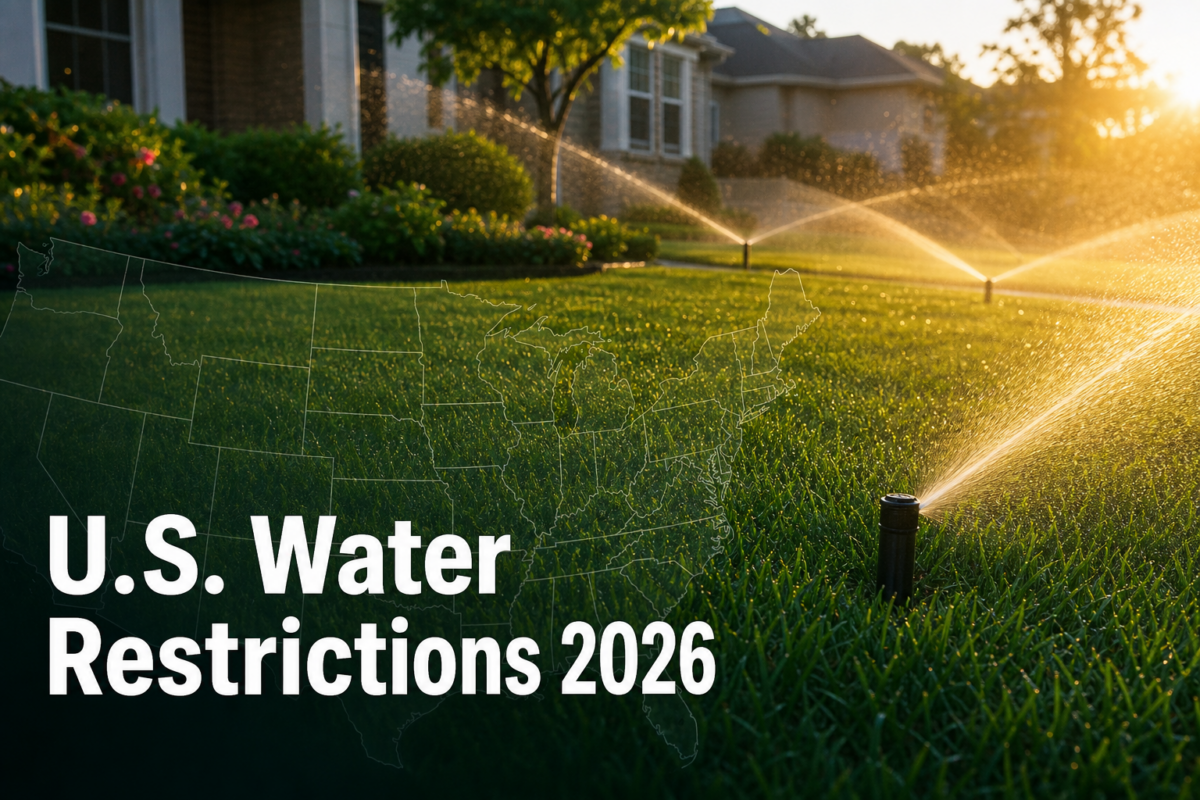 US and Canada water restrictions 2026 smart irrigation compliance guide